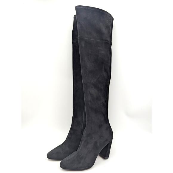 Jeffrey Campbell Parisah Over The Knee Boots Women's Black Size US7 EU38 - Picture 1 of 9